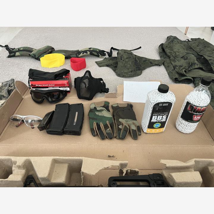 Hyvä airsoft setti
