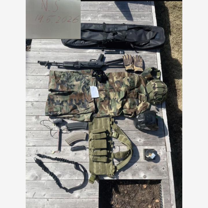 Airsoft ak74 + varusteita