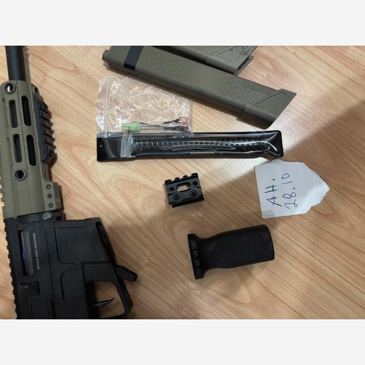 Spevna arms konepistooli ja plate carrier airsoft setti