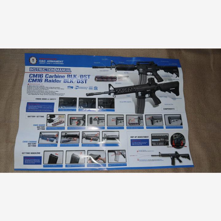 G&G CM16 M4A1 Carbine ja lisäosat