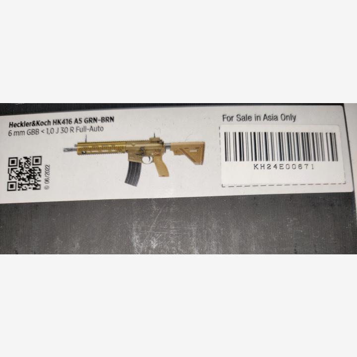 VFC HK416 A5 V3 GBBR (Uusi) Asia Edition