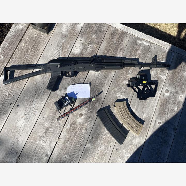Airsoft ak74 + varusteita