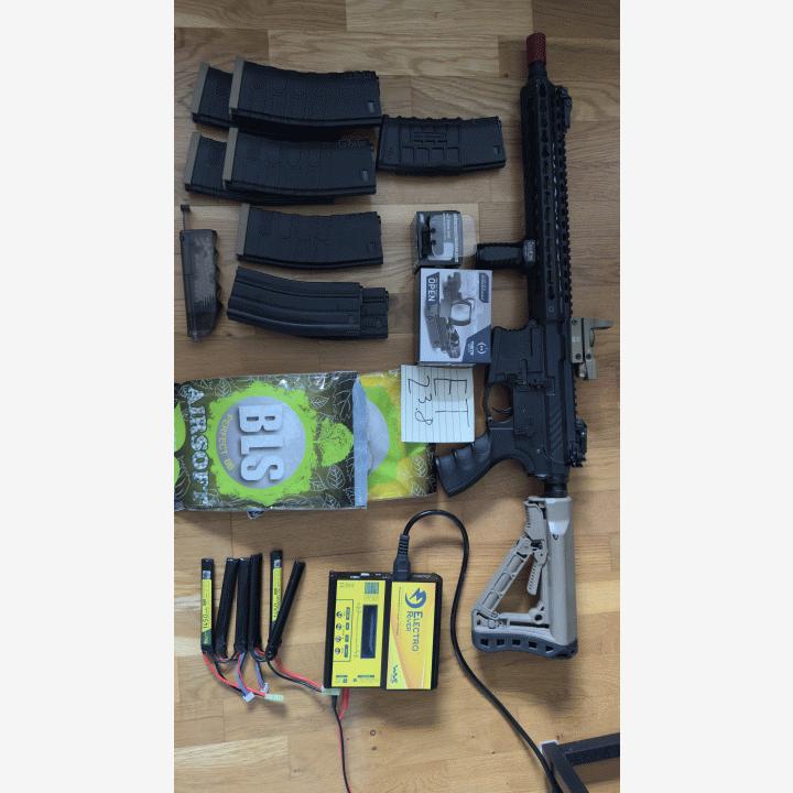 G&G cm16 srxl rynnäkkökivääri ja lisävarusteet
