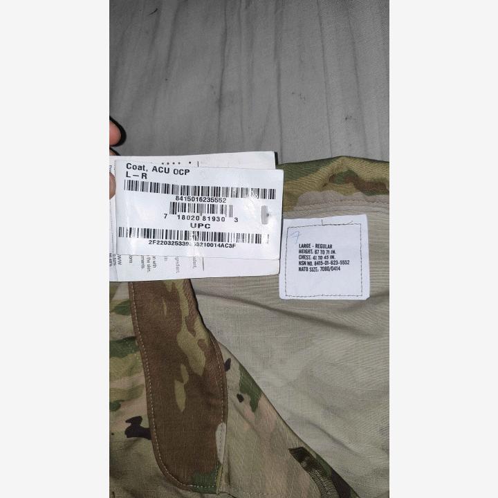 US Army BDU OCP Multicam, uusi