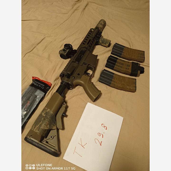 Lonex M4 ebb recoil. Vaihto konepistoolin .