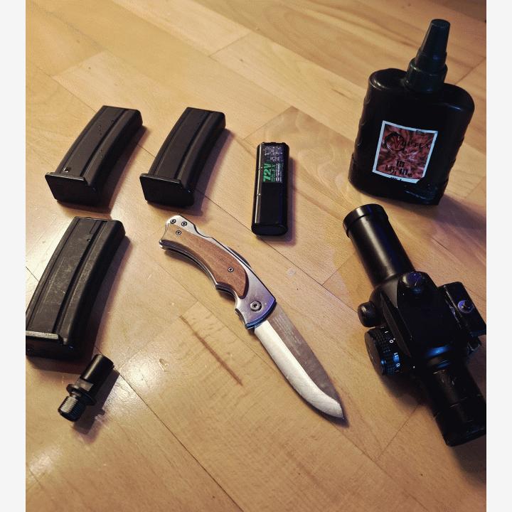 Tokyo Marui konepistooli + tarvikkeita ym