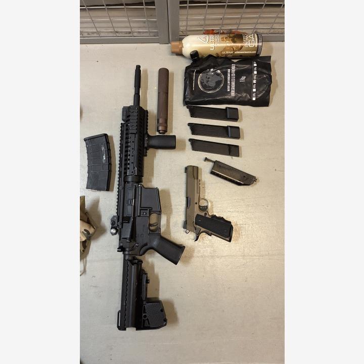 Airsoft CQB setti + M4 sähk.