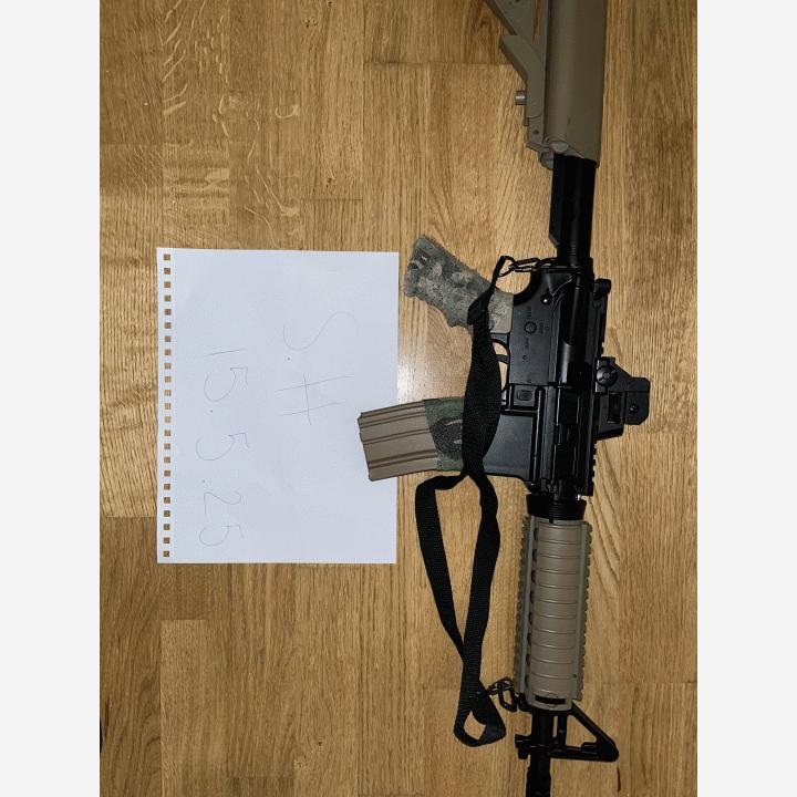 Cybergun Colt M4 CQBR sähköase, hiekka