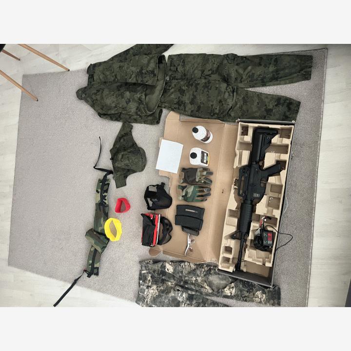 Hyvä airsoft setti