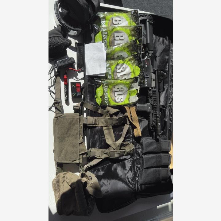 Laatu setti myyntiin, Specna Arms EDGE 2.0 HK416 + kaikki muu mitä aloittamiseen tarvitsisi, hintaa saa tarjota