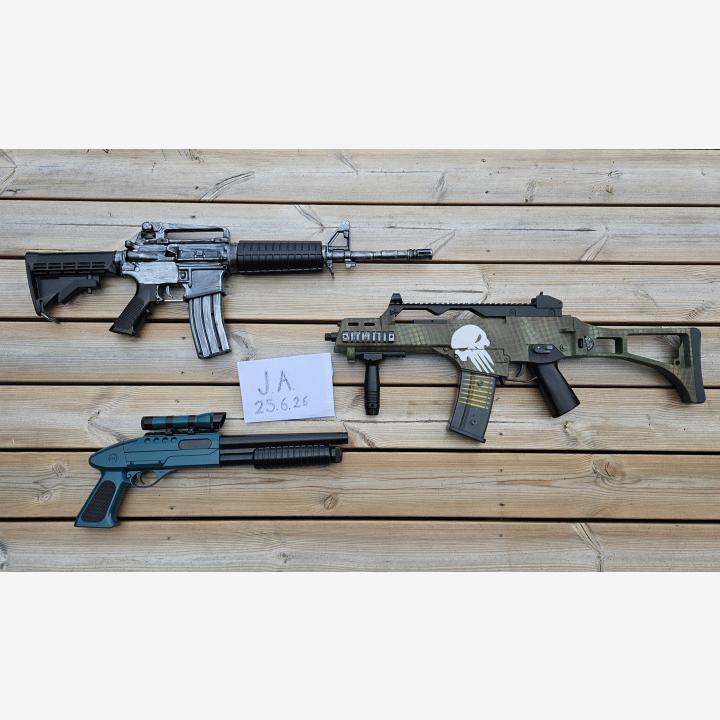 G36c sähkö, haulikko & M4 jousi