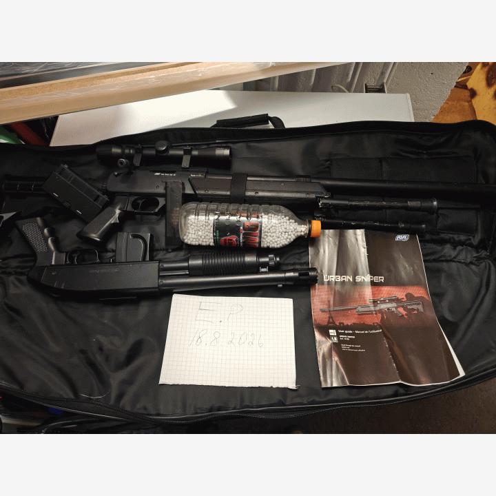 Urban Sniper, haulikko ja kantokassi