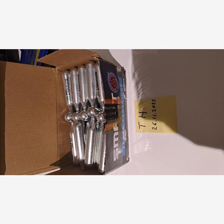 Smart gas c02 kaasupulloja 12g (46kpl!)