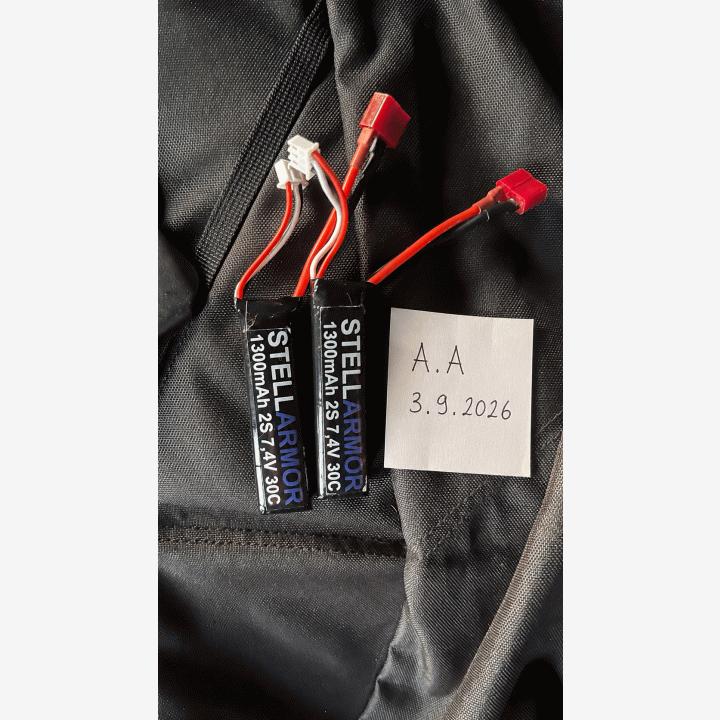 Stellarmor 1300mAh 2S 7,4V 30C LiPo-akut