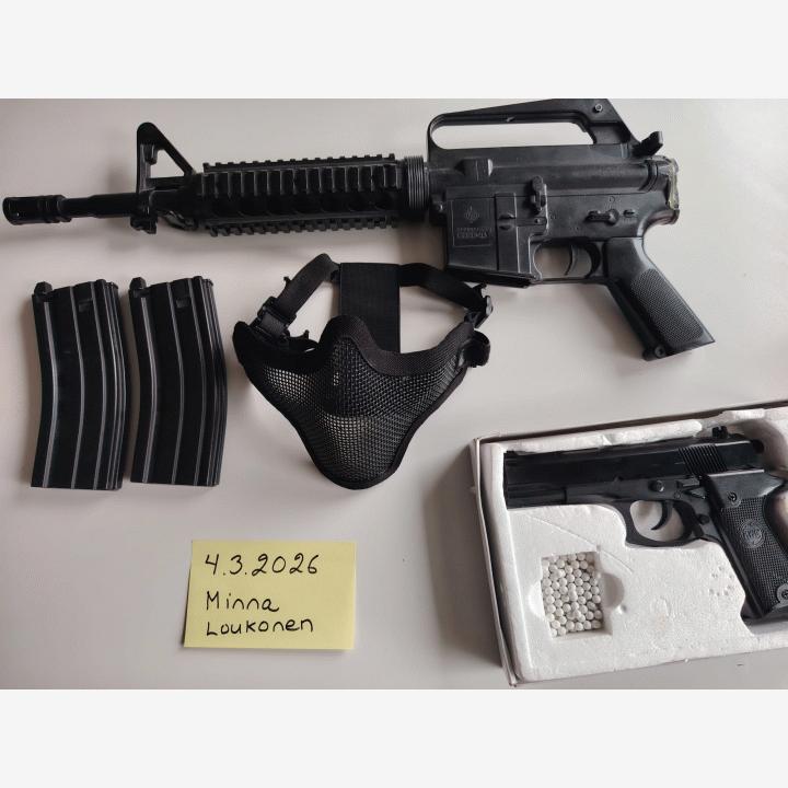 KA-16HK 2 Eagles ja Stinger R34 ja maski