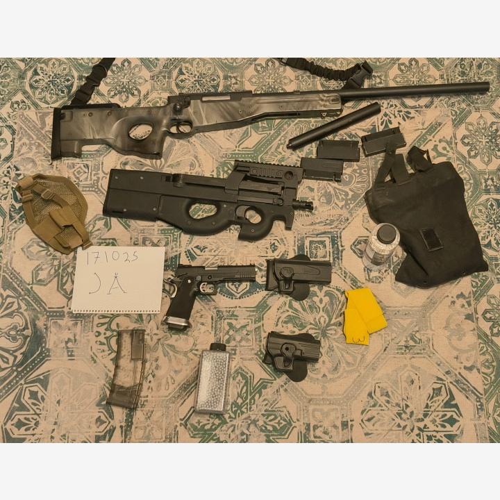 Well L96, AW Customs HX1102, G&G P90