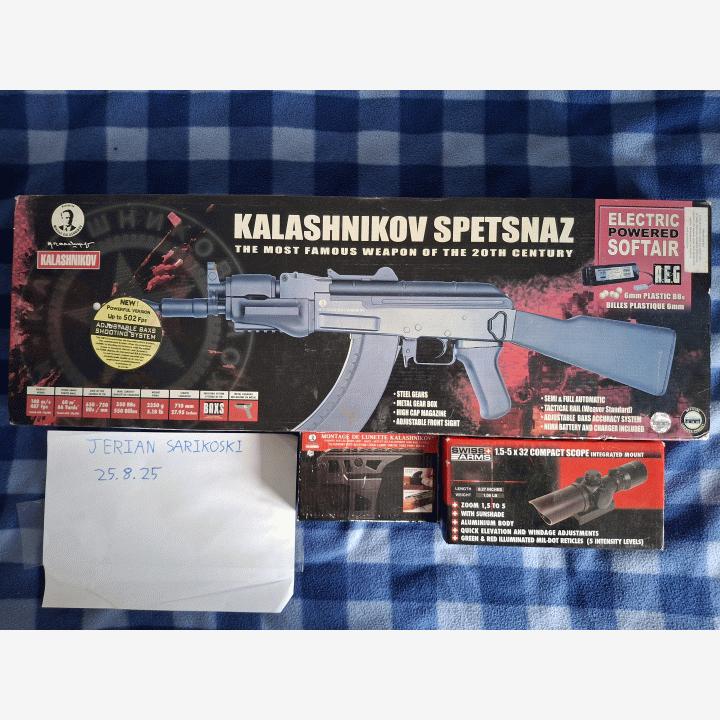 Cybergun Beta Spetsnaz AK47 + tähtäin