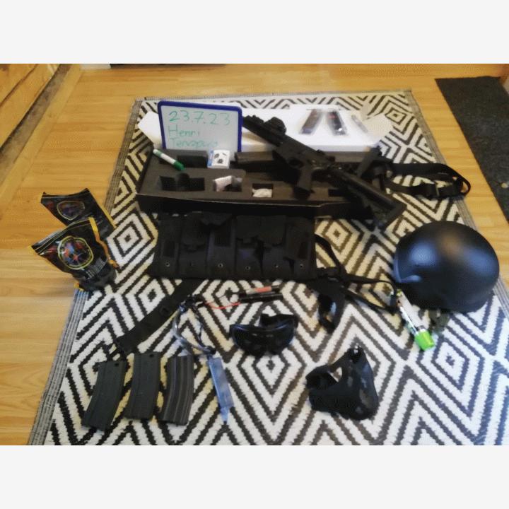 ASG M15 DEVIL CQB 7" && yli 200€ edestä tarvikkeita