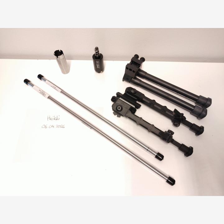 Specna Arms Harjaton Dark Matter moottori, 6,02mm tarkkuuspiiput/teräs sylinteri ja 2x Bipod