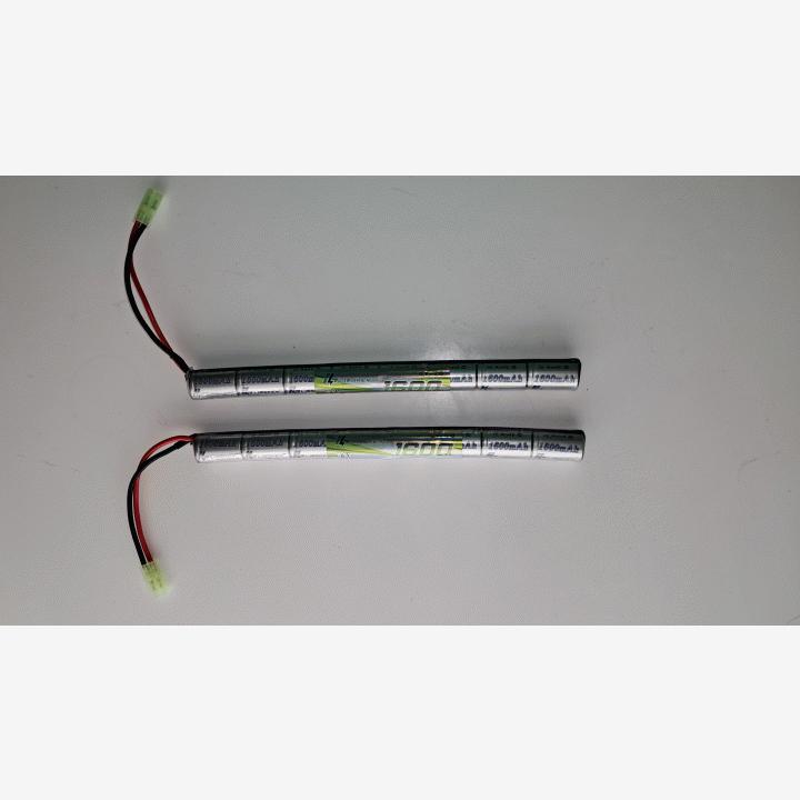 Airsoft akkuja 1600mah 9.6v