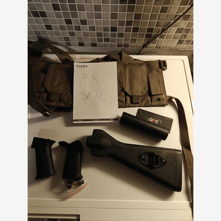 Aseiden ulko-osia ja chestrig