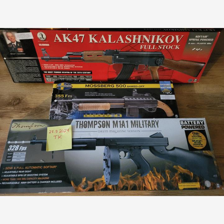 Mossberg, Kalashnikov ja Thompson