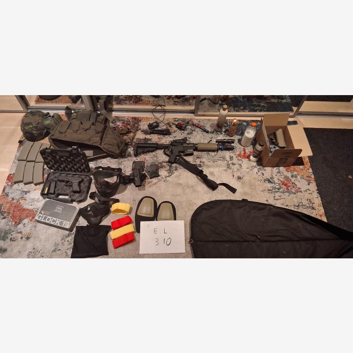 iso setti airsoft kamoja vaikka joululahjaksi alottelijalle