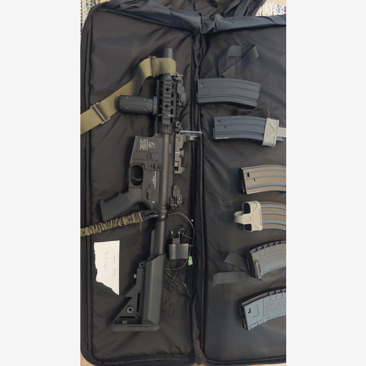 Cybergun Colt M4 Special Forces Mini + kaikkea muuta