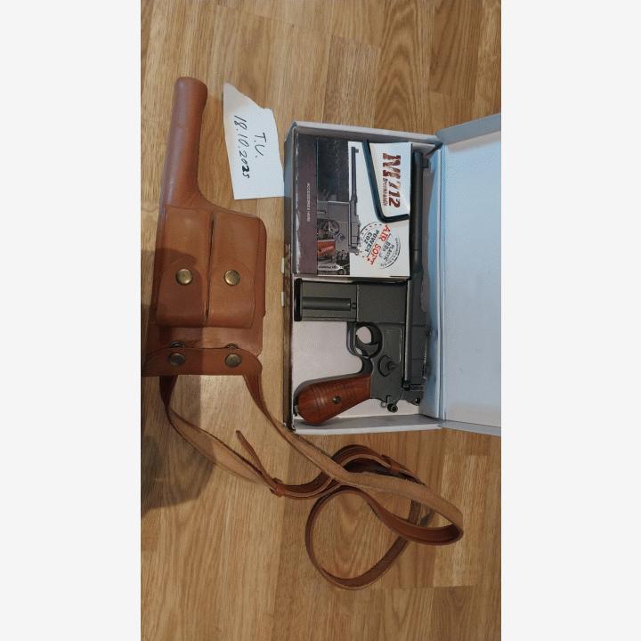 Myydään vanha KWC Mauser M712 (C96) BlowBack CO2