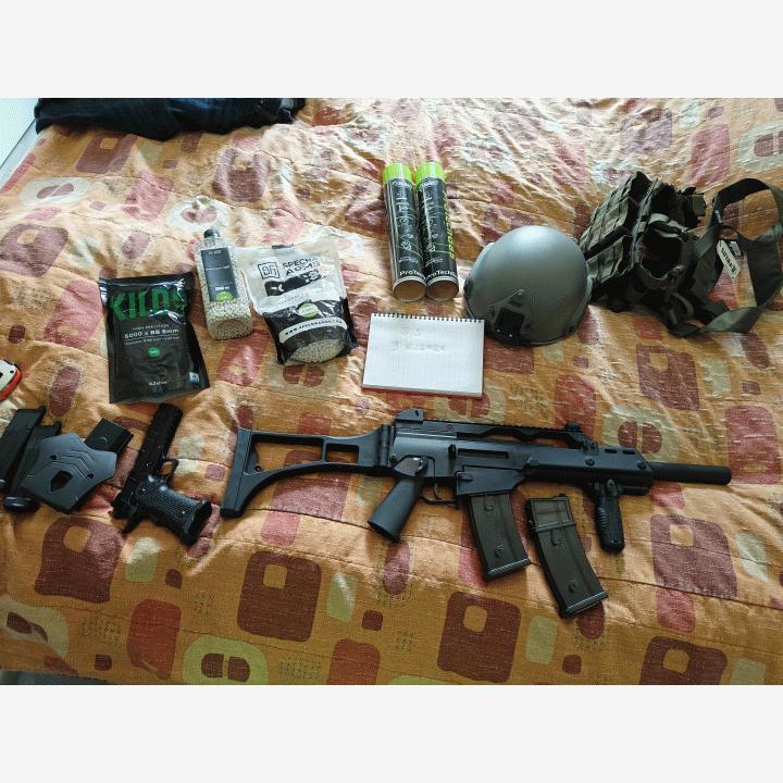 Army Armament G36 ja R501 + muut