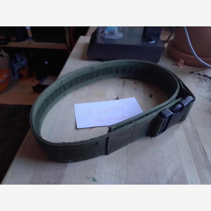 Lähes käyttämätön Guarder taisteluvyö (S-koko, oliivinvihreä)