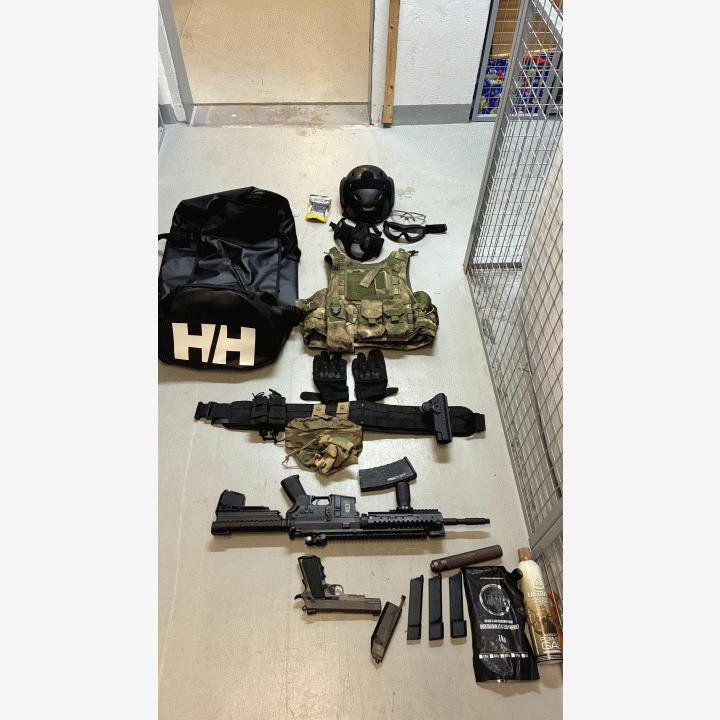 Airsoft CQB setti + M4 sähk.