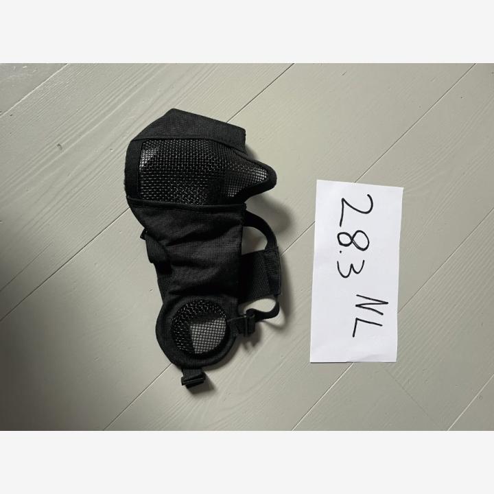 ASG puoliverkkomaski korvasuojilla, musta