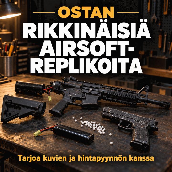 OSTETAAN RIKKINÄISIÄ ASEITA