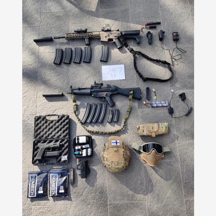 Airsoft varusteita