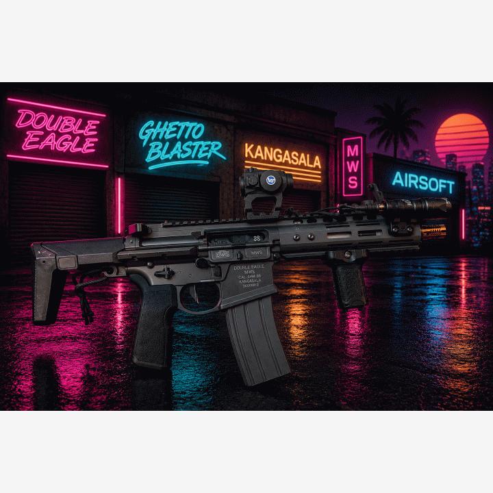 Double Eagle / EMG Noveske N4 Ghetto Blaster 7" MWS Gen3 GBBR - Sniper Grey