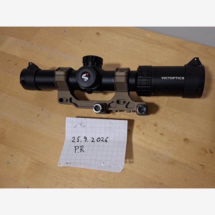 VictOptics S6 1-6x24i Fiber + Badger tai Geissele mount