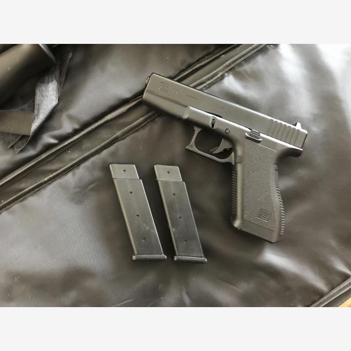 King arms Aseen kantolaukku, Maski, Liivi ja glock