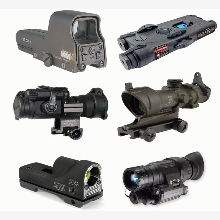 Aito Eotech 552/Aimpoint Comp, Airsoft Trijicon reflex/PVS14/ACOG,  Somogear PEQ2