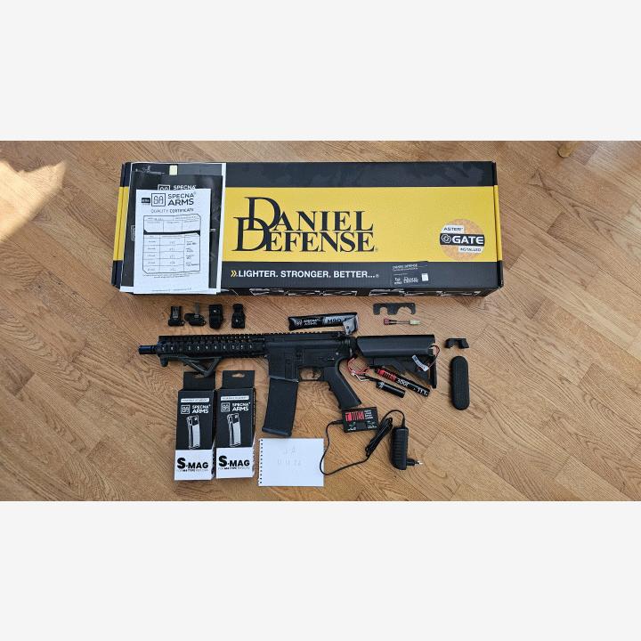 Specna Arms Daniel Defence MK18 SA-E19 EDGE 2.0 Sähköase + Titan akku ja laturi + 2x Uutta Midcappia