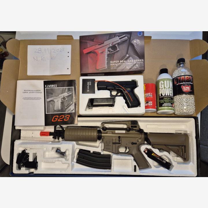 Clock pistooli ja ar-kivääri