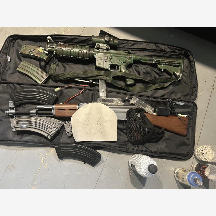 Cybergun AK47 ja G&G CR16 + muuta tavaraa