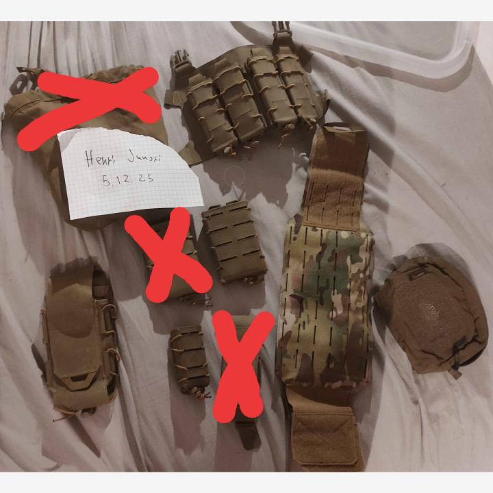 Taskuja, liivi ja muita, Direct Action Gear