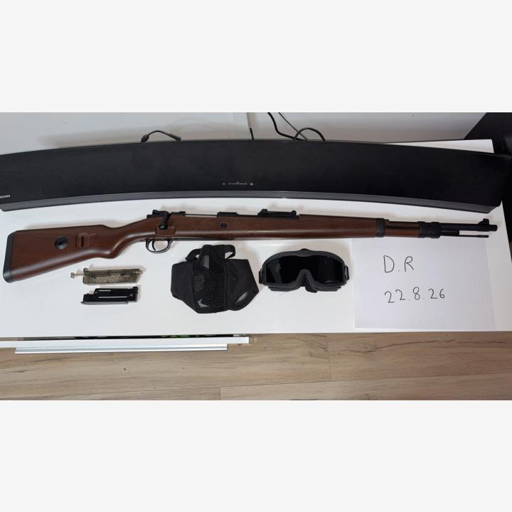 Mauser Kar K98 jousitoiminen kivääri setti