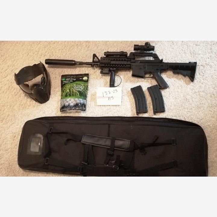 Well MR-799, M4RIS Airsoft-ase + aloituspaketti + kuulia