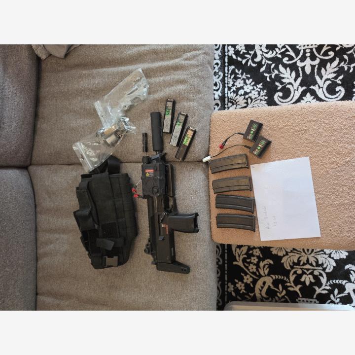 Tokyo Marui MP7a1 aep, toimiva! 0.4J +varaosat