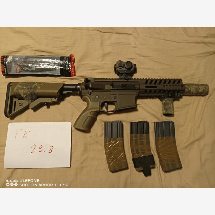 Lonex M4 ebb recoil. Vaihto konepistoolin .