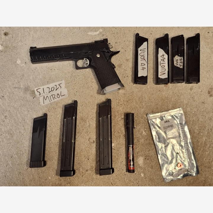 KJ Works KP-06 Hi-Capa + lippaita