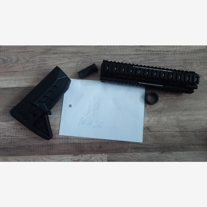 Mk18 kisko, bcm perä ja liekinvaimennin