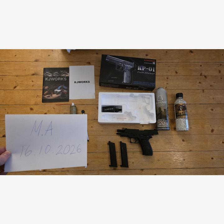 KJWorks KP-01 Sig Sauer P226 - Täys metallinen - Blowback